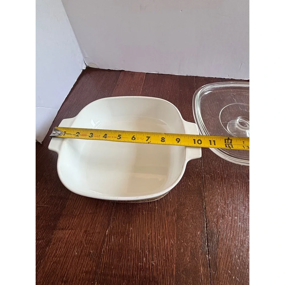 Vintage Corning Ware La Marjolaine Casserole Dish A-2-B 2 Liter with Glass Lid